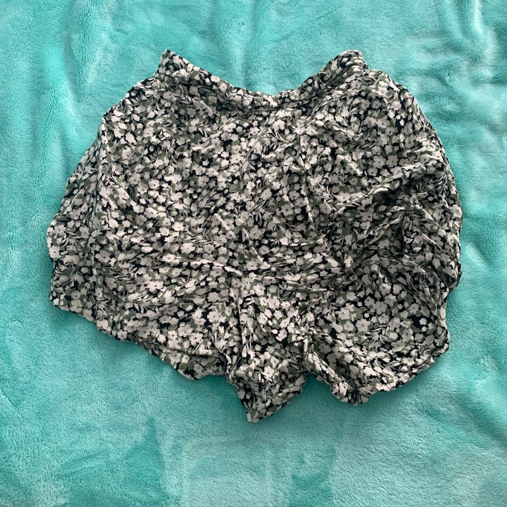 flowy shorts with tie belt